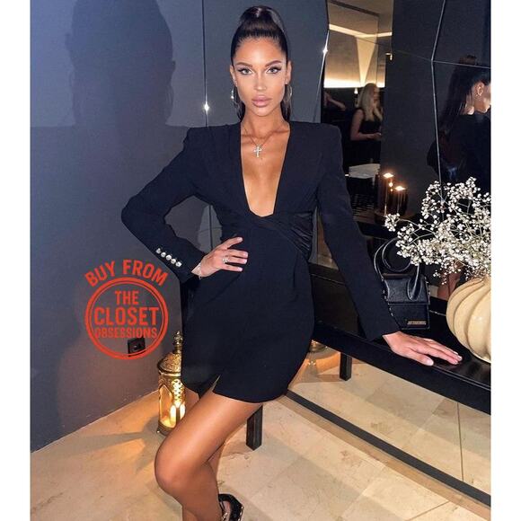 ZARA BLOGGER FAVE!!! Mini Dress with Knotted Ruching NWT - Picture 7 of 16